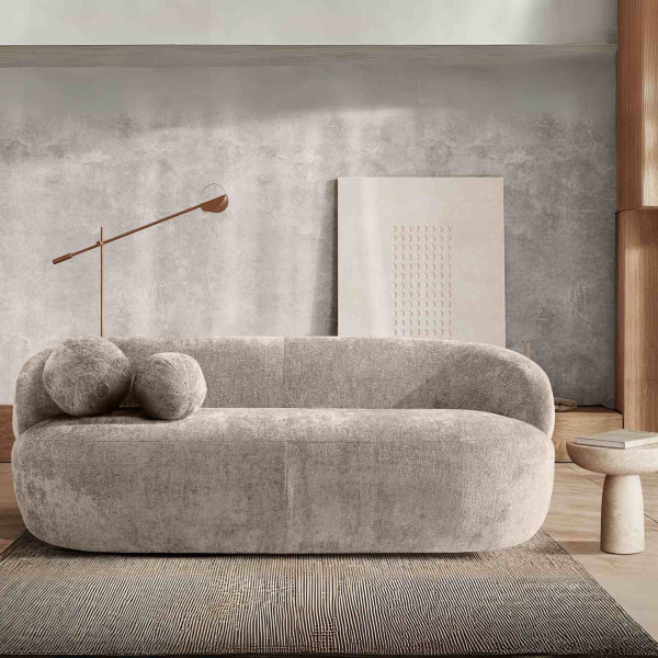 KONSIMO NELUM sofa organiczna forma, w stylu nowoczesnym, szenil