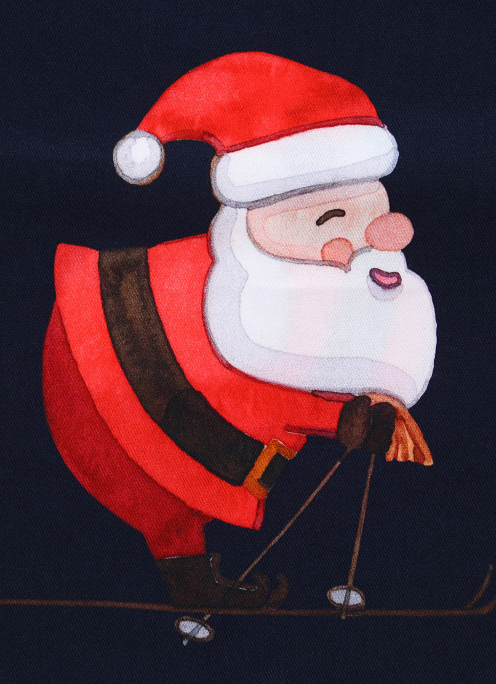 SAC à LINGE à MOTIF PÈRE NO&Euml;L BLEU MARINE