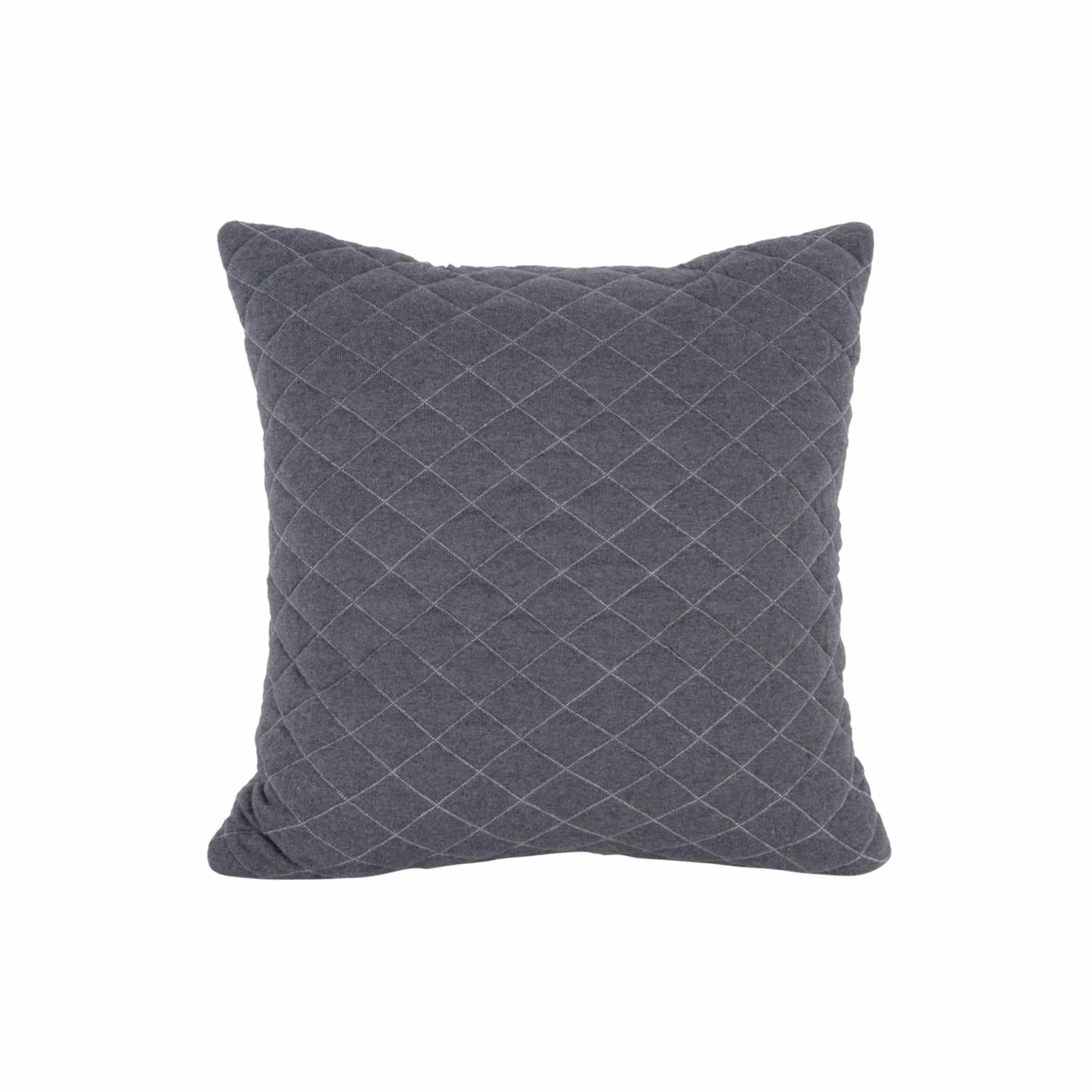 Present Time sierkussen Diamonds Quilted - grijs - 45x45x15cm