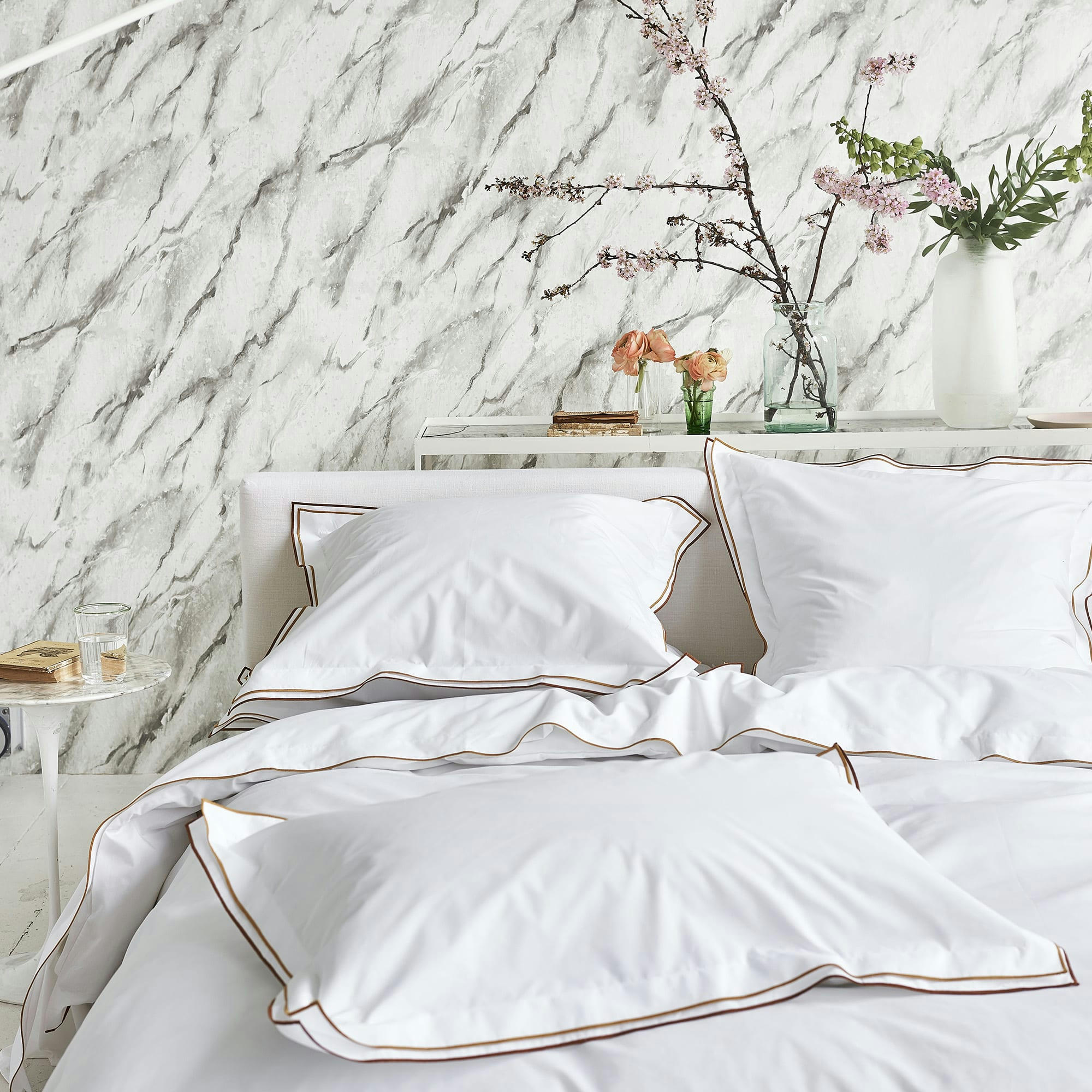 ASTOR - Housse de couette bicolore en coton 260x240