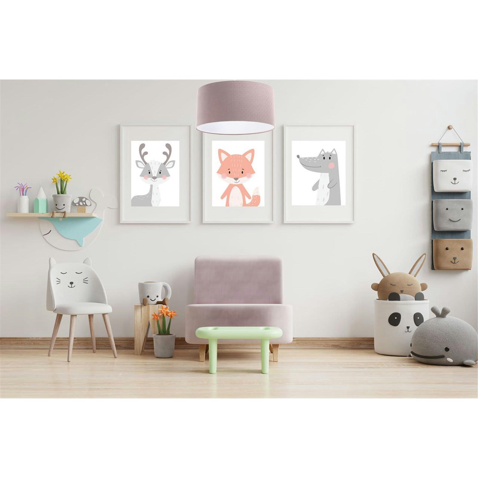 JASMINE BEBE - Suspension enfant Tissu Rose