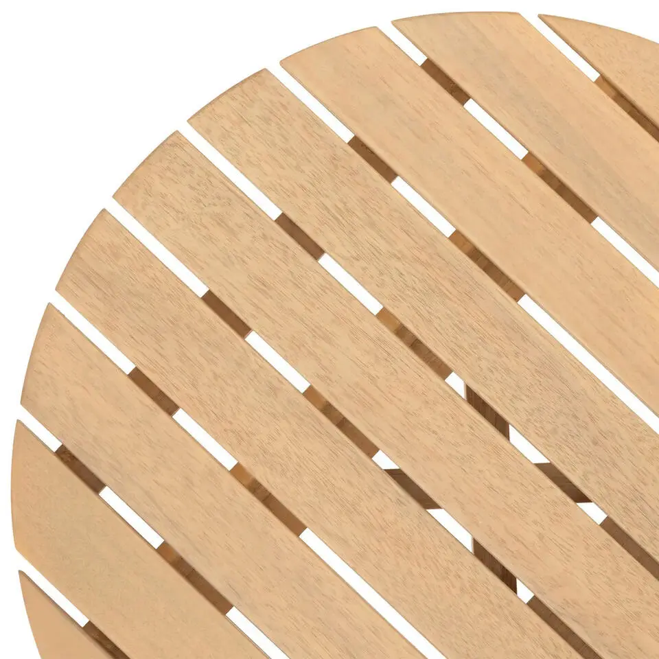 Atmosphera Bijzettafeltje Acacia - hout - goud - 35x40 cm