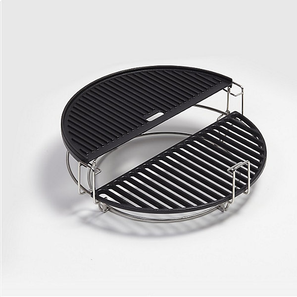 Grille de cuisson en fonte demi-lune - Barbecue Classic Joe Kamado