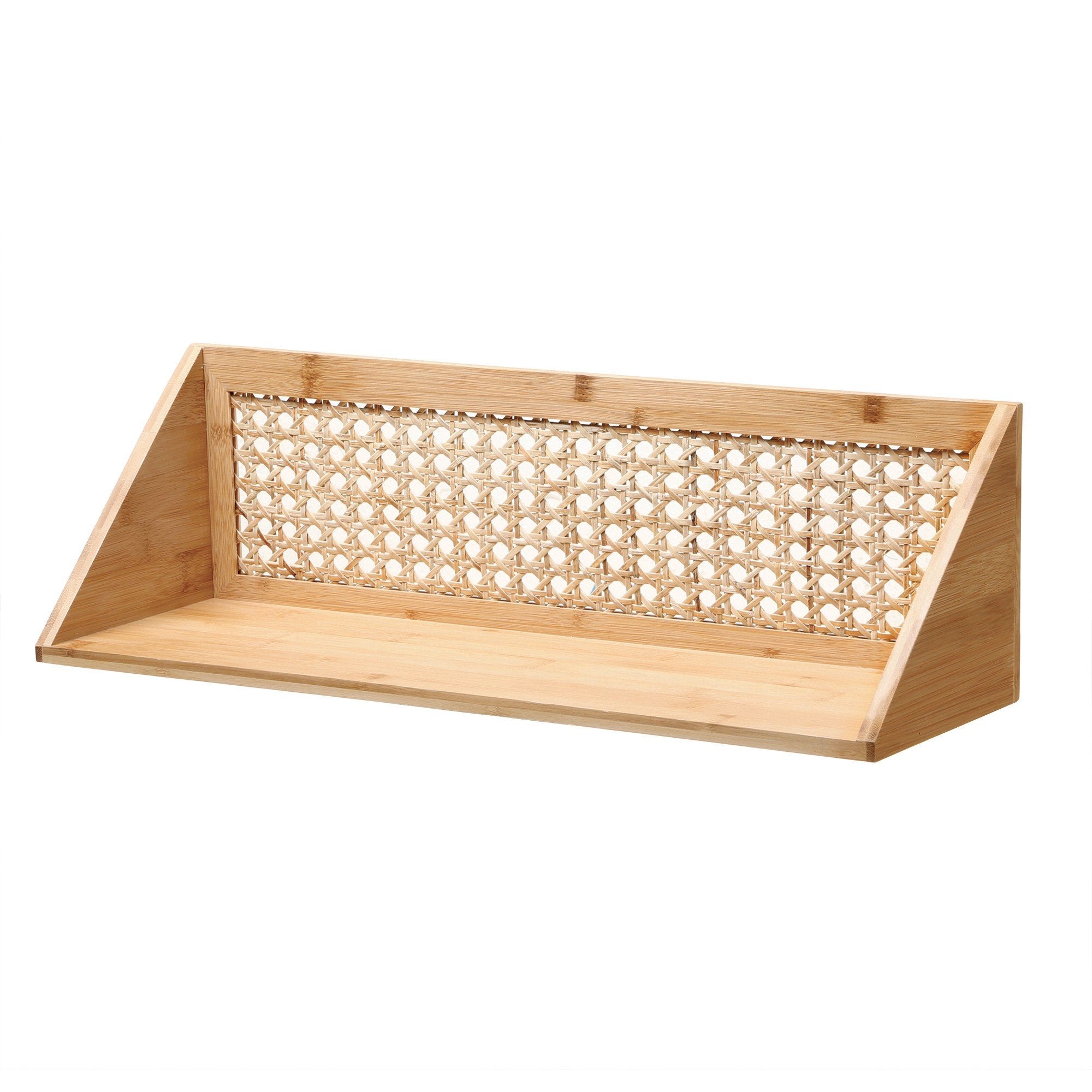 Calicosy - Wandplank bamboe rotan - L40 cm