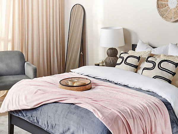 Couverture BAYBURT 200 x 220 cm Rose