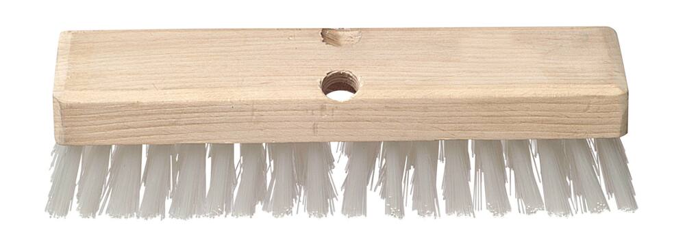 Bennett Female Threaded Deck Scrub Brush, 10-in