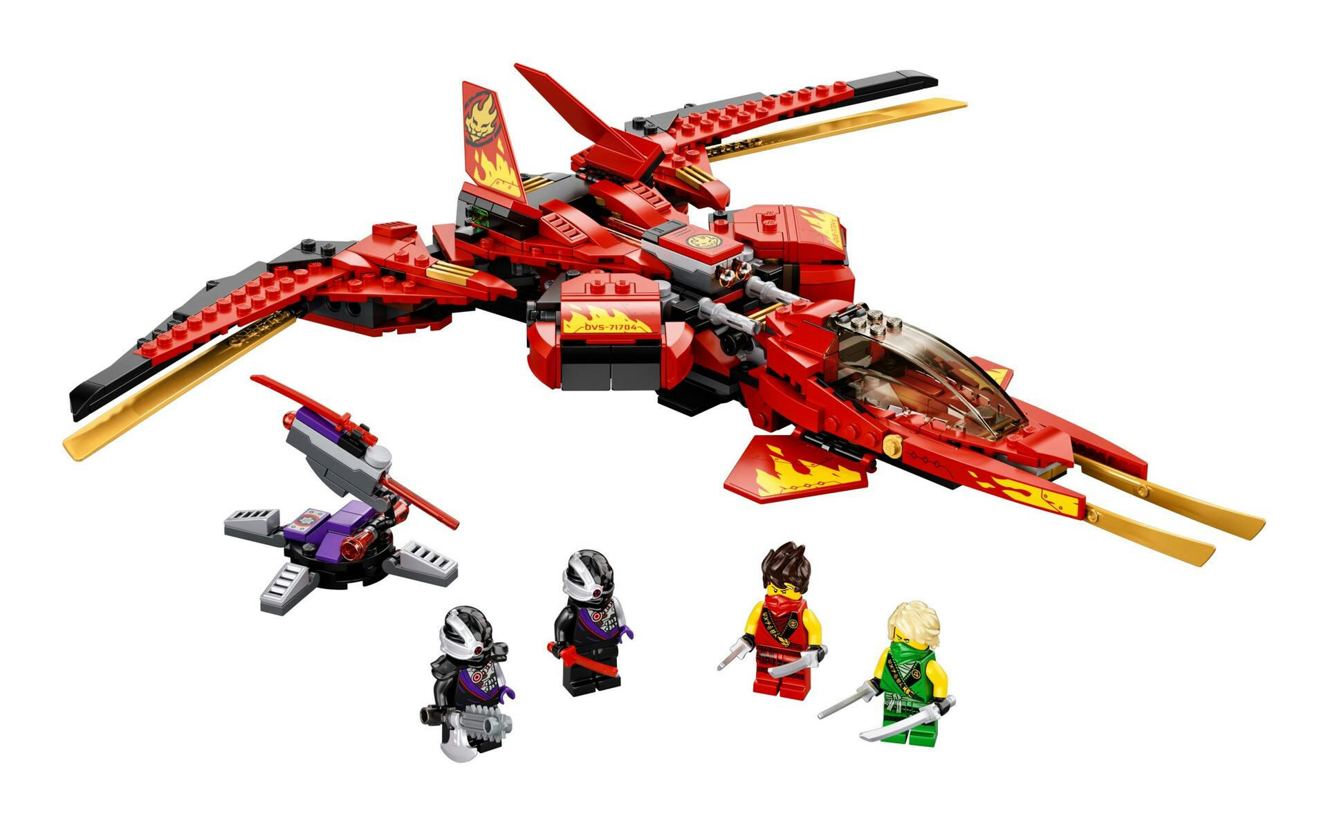 LEGO® NINJAGO® Kai Fighter 71704 Building Toy Kit For Kids, Ages 8+