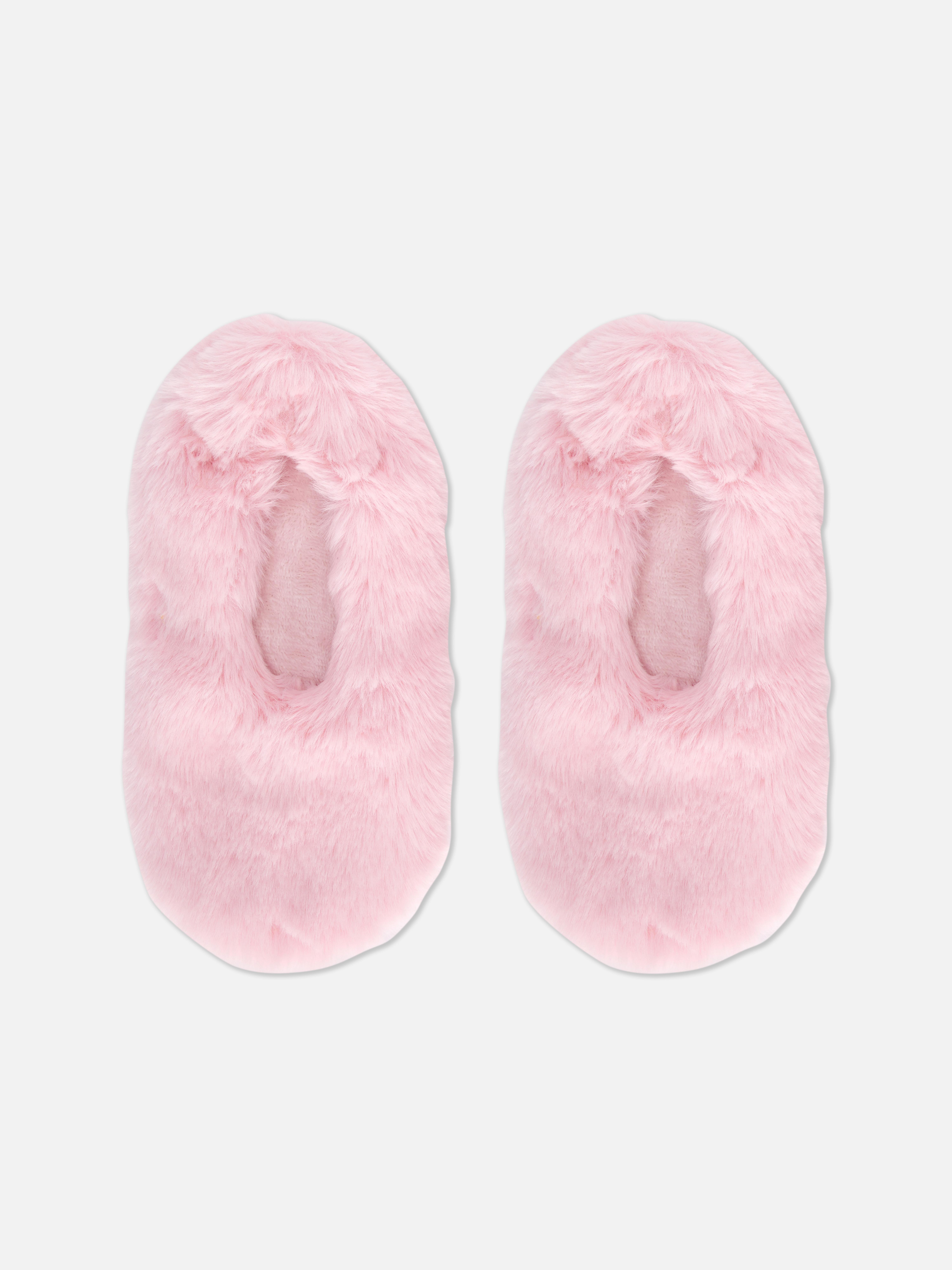 Faux Fur Slipper Socks