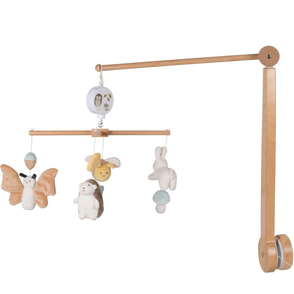 OULANKA - Mobile musicale bébé animaux et végétaux multicolores