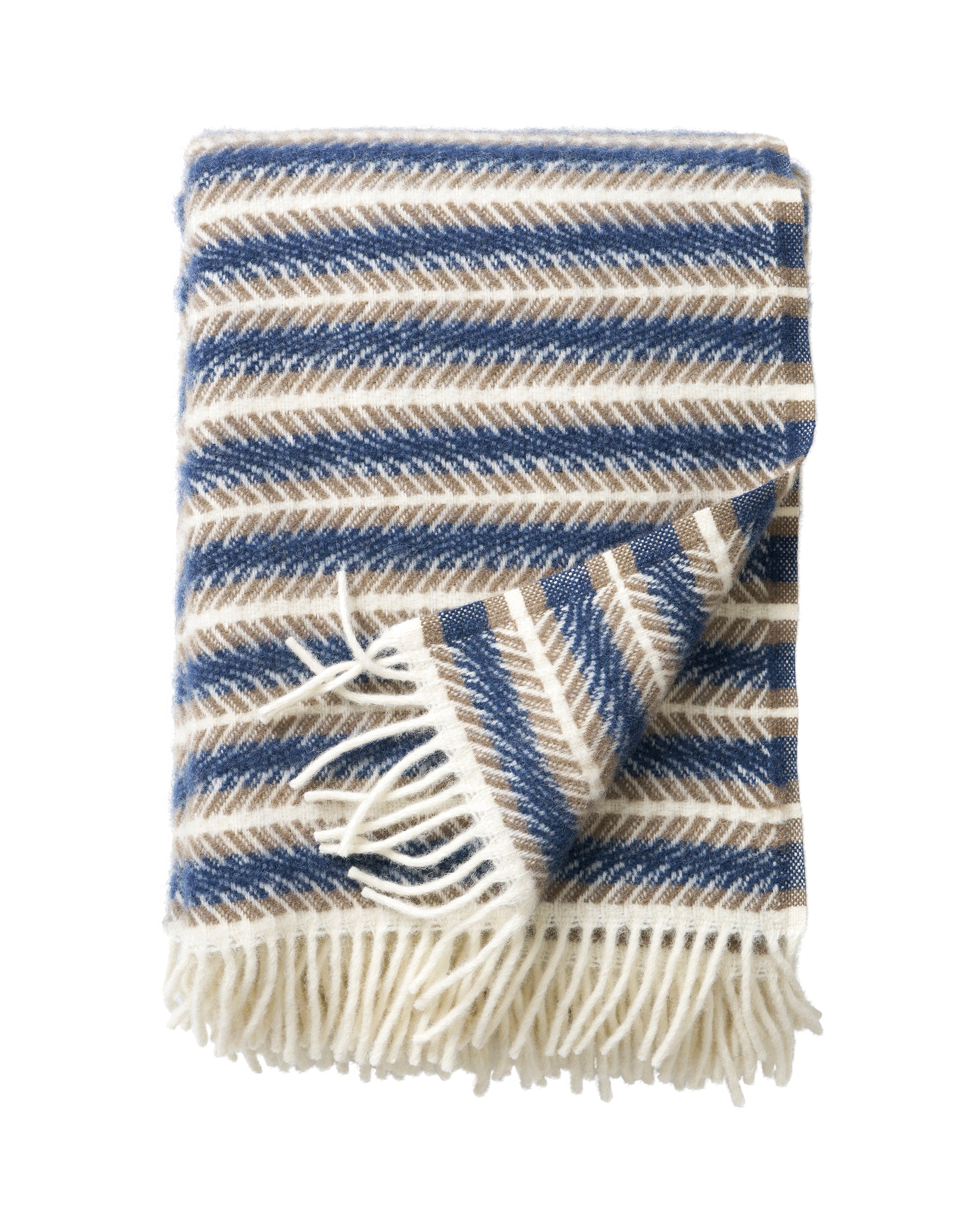 Klippan 100% wollen deken - Oscar -multi blue - 130x200cm