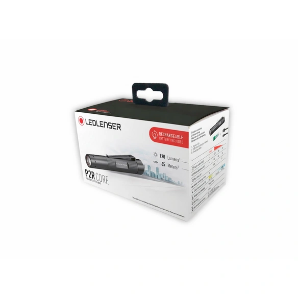 LED-Taschenlampe »P2R Core«, ØxL: 15 x 103 mm, 120 Lumen, 65 m Leuchtweite, schwarz