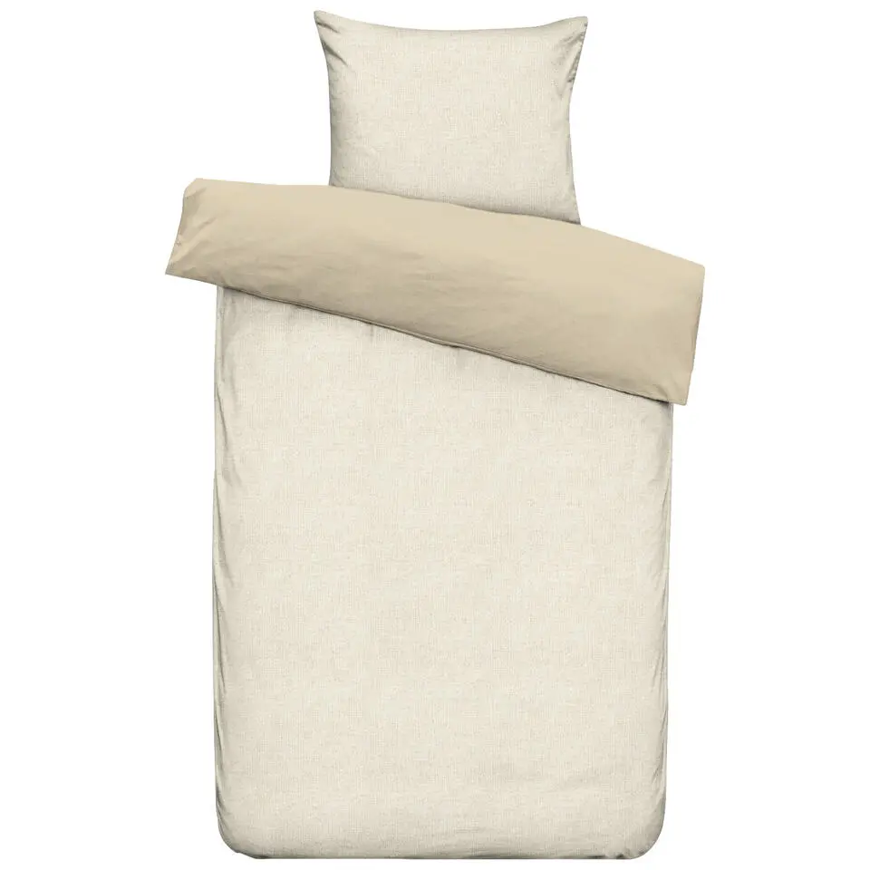 Dekbedovertrek Steve - zand - 140x200 cm