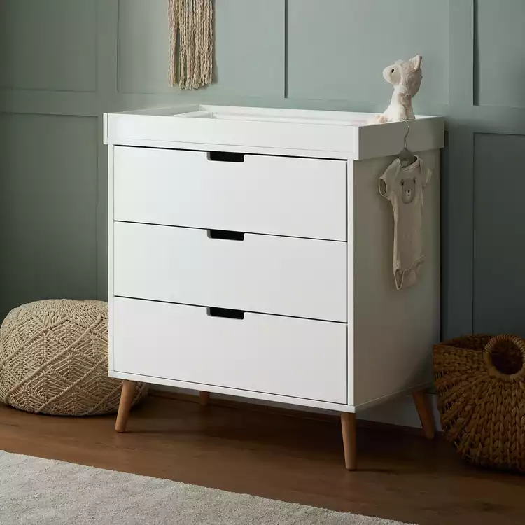 Obaby?Maya Changing Unit - White with Natural