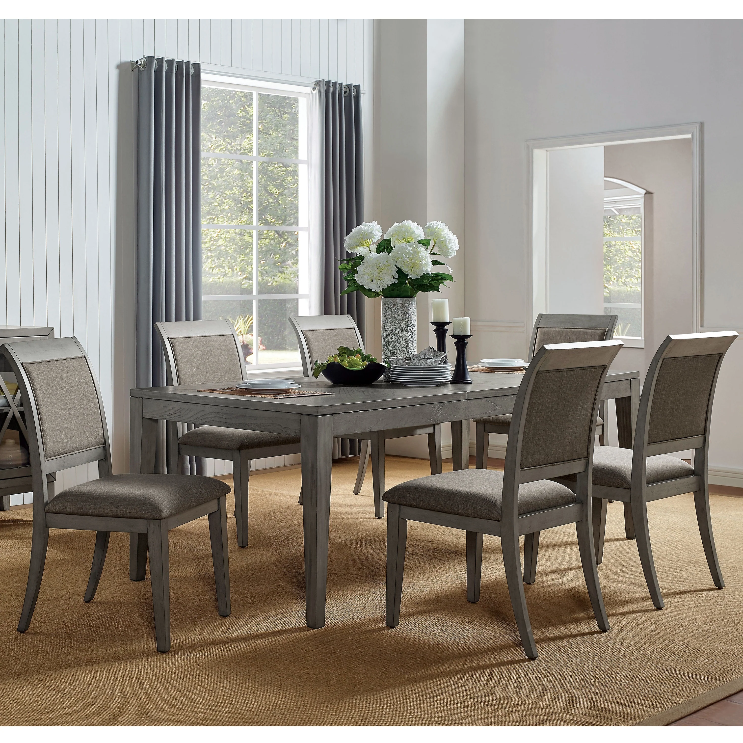 Furniture of America Marn Rustic Grey Side Chairs (Set of 2)