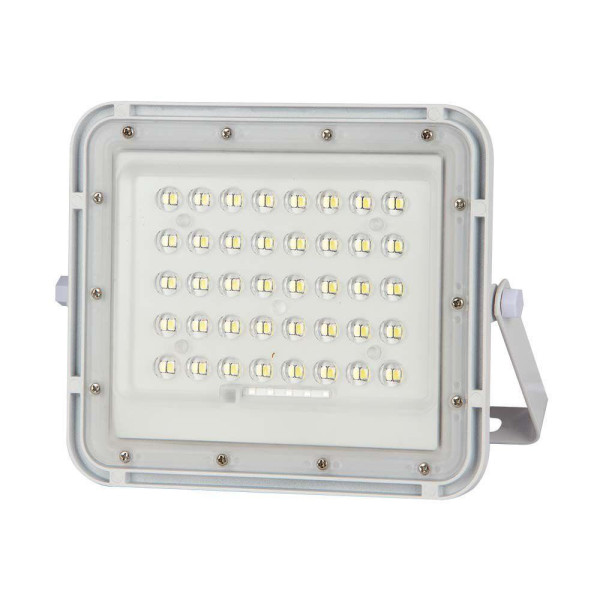 Naświetlacz LED Solarny V-TAC 10W Pilot Timer, IP65 Biały 6400K 800lm