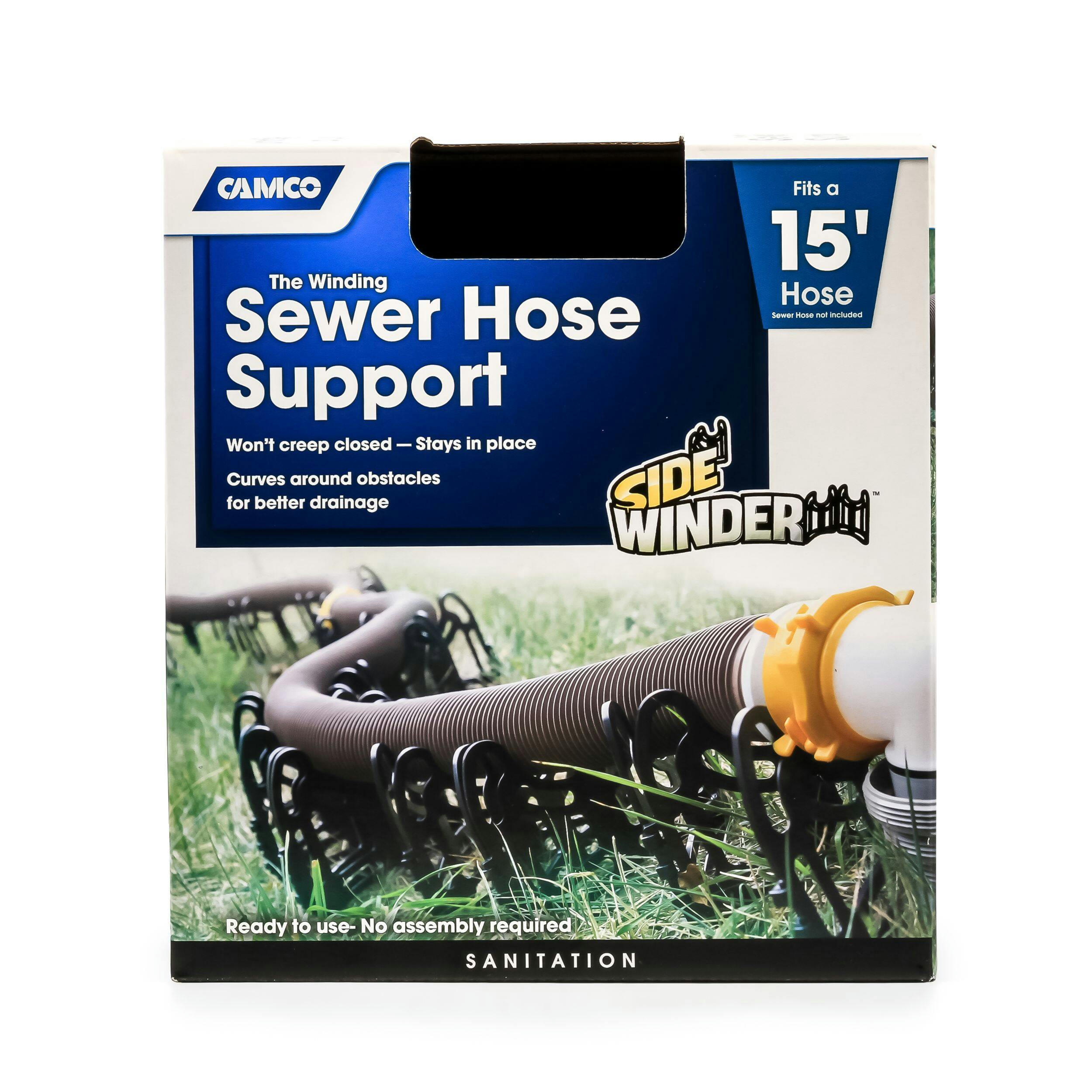 CAMCO 43041 15-ft Siderwinder Plastic RV Sewer Hose Support