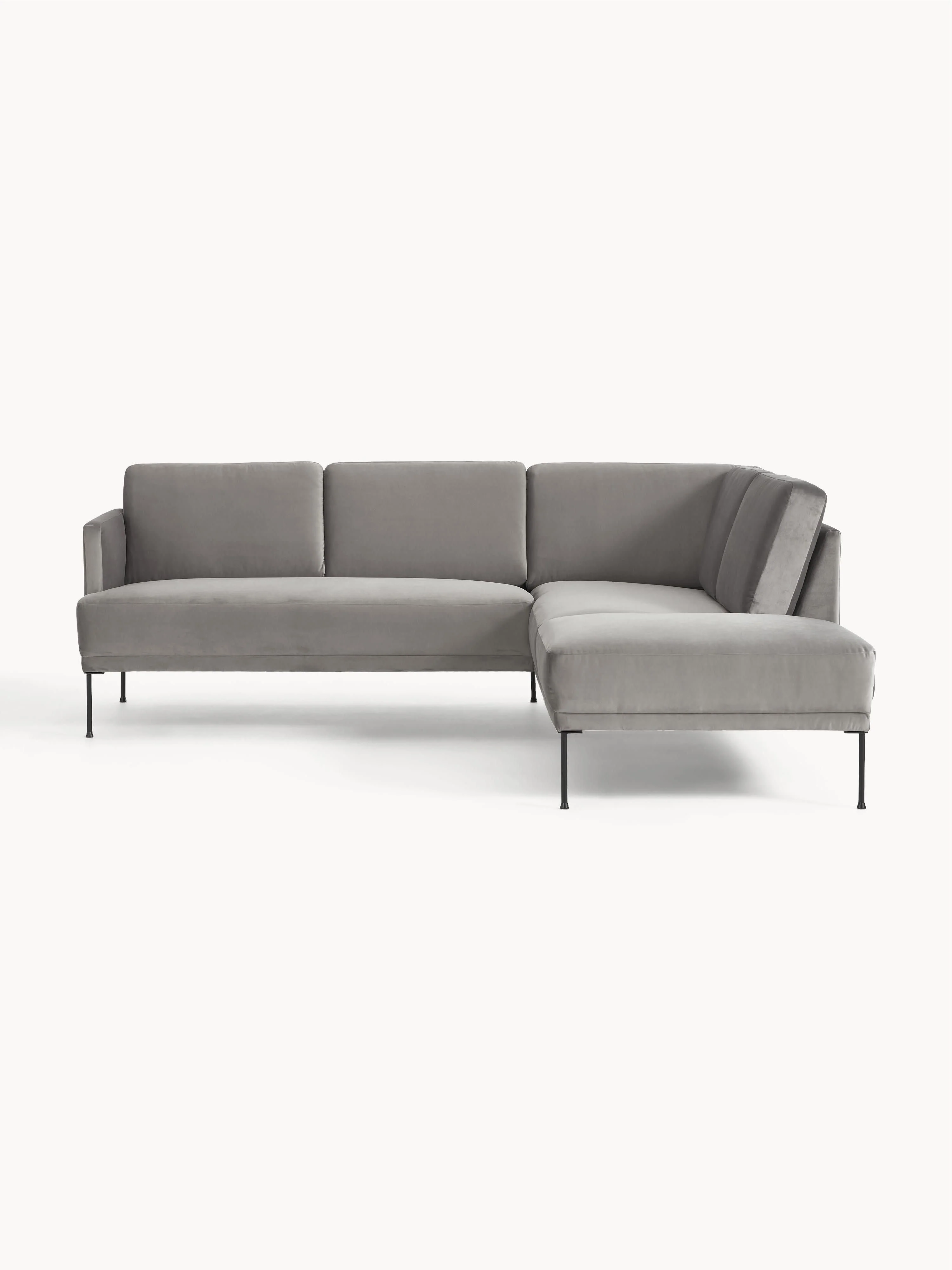 Samt-Ecksofa Fluente