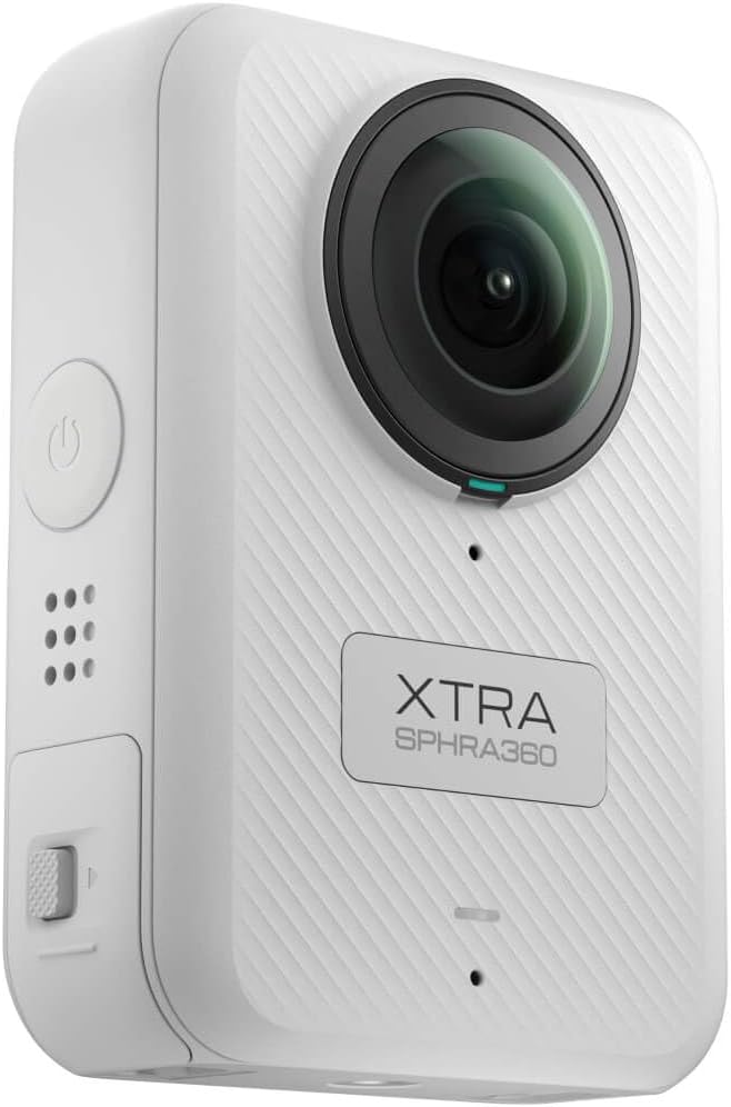 Xtra 360 Camera  8K Panoramic Video  1-Inch Sensor Equivalent  100MP High Resolution  Waterproof Action Camera  105GB Built-in Storage  Bullet Time  Broad Compatibility  Vlog