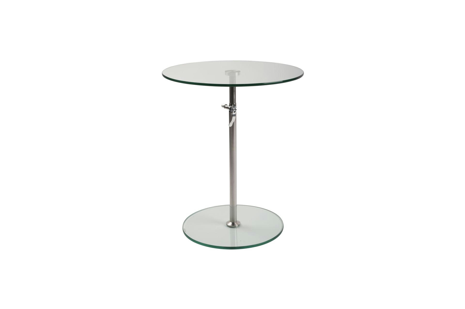 KARENA - Table d'appoint en verre transparent