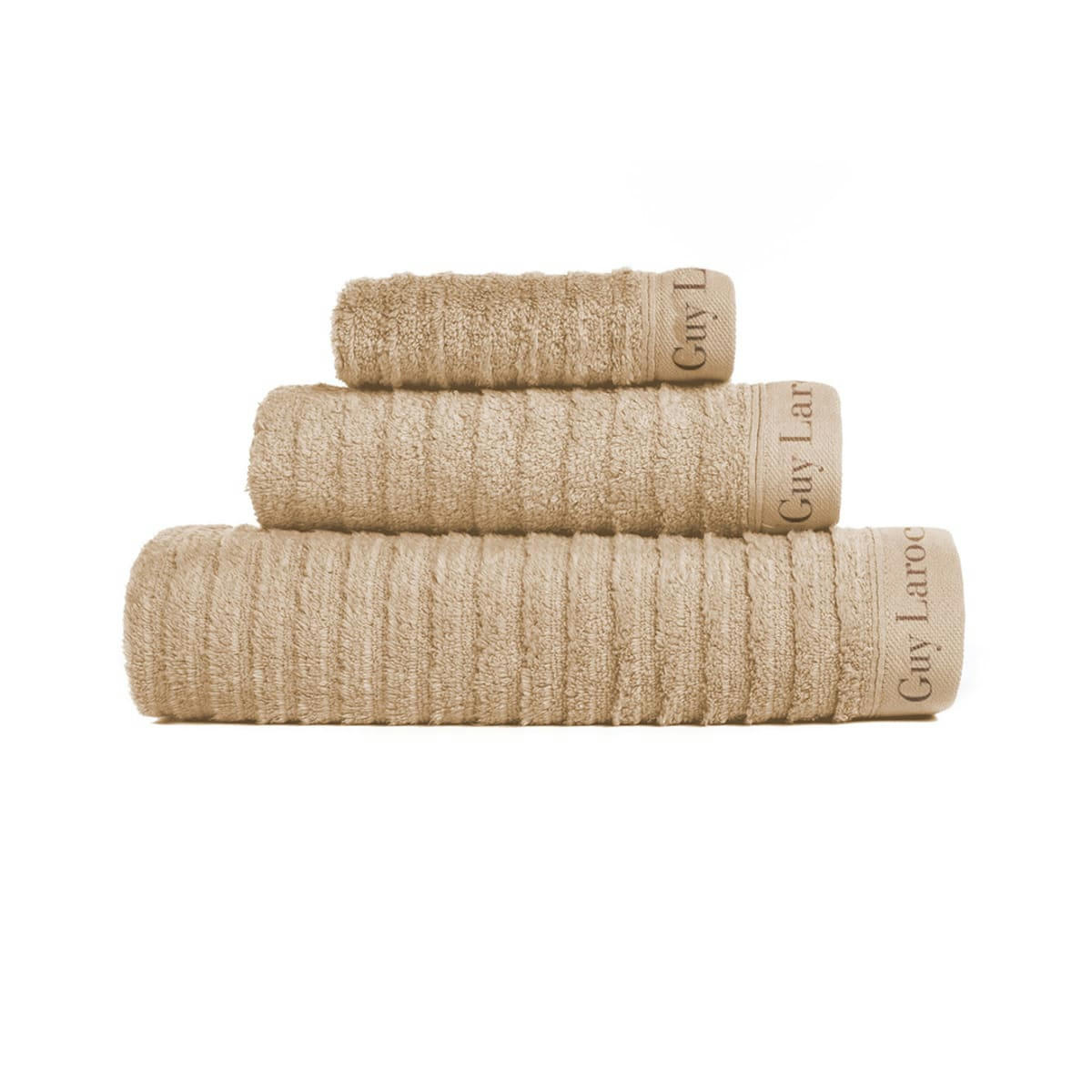 PALACE SET - Set de bain trois pièces (30x50+50x100+70x140)  beige
