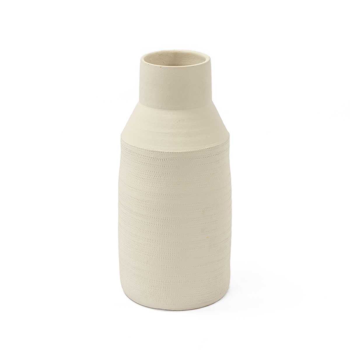 Jarra de cerâmica bege CARAVANE 40cm