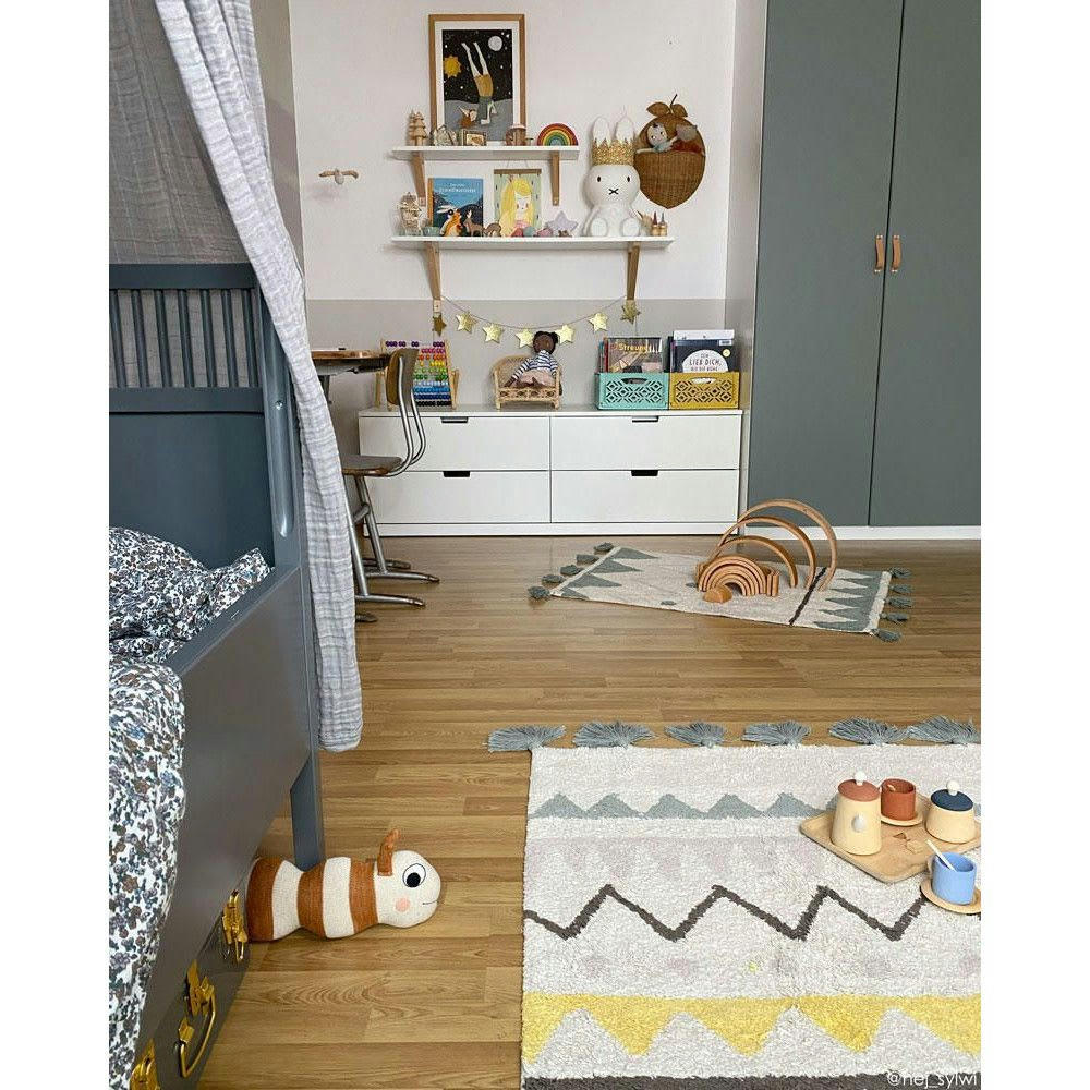 AZTÈQUE - Tapis coton lavable mini Aztèque 70x100cm