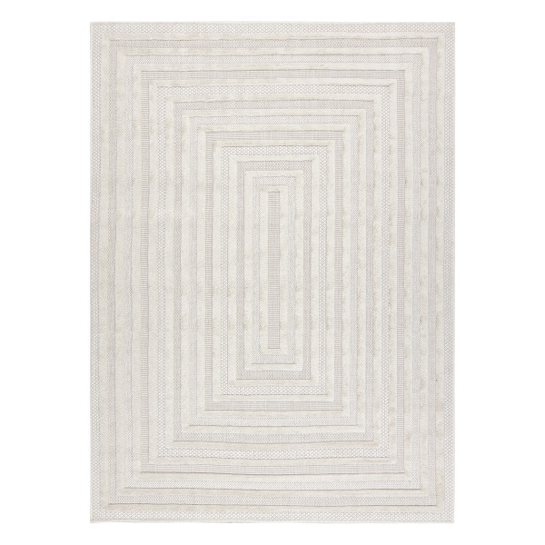 Dywan SANTO SZNURKOWY SIZAL 0999 Geometryczny biały 80x150 cm