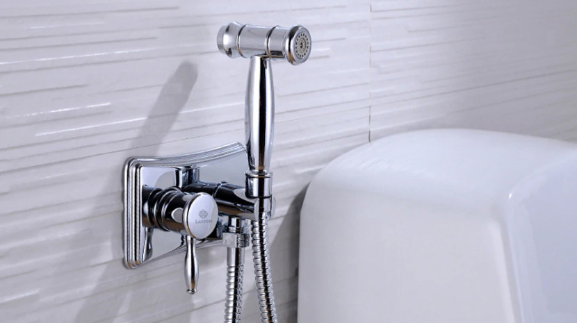 Bateria bidetowa bidet retro SELENA srebrny chrom