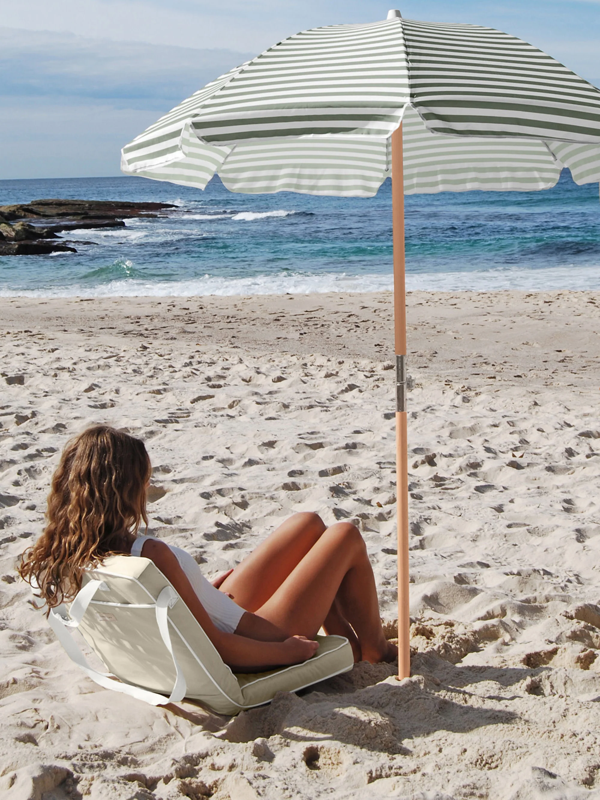 Sonnenschirm Luxe mit Tragetasche, Ø 155 cm