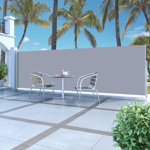 NNEVL Retractable Side Awning 160 x 500 cm Cream