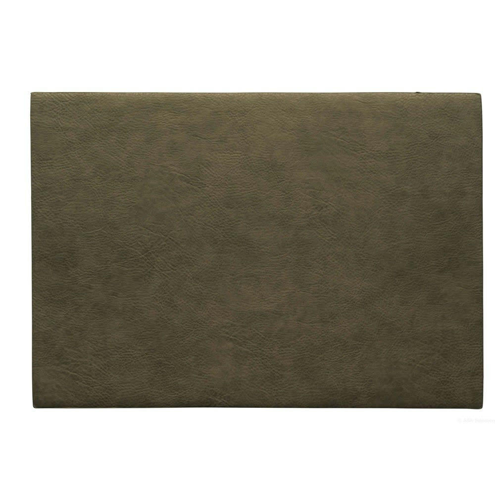 VEGAN - Set de table cuir vegan kaki 46x33
