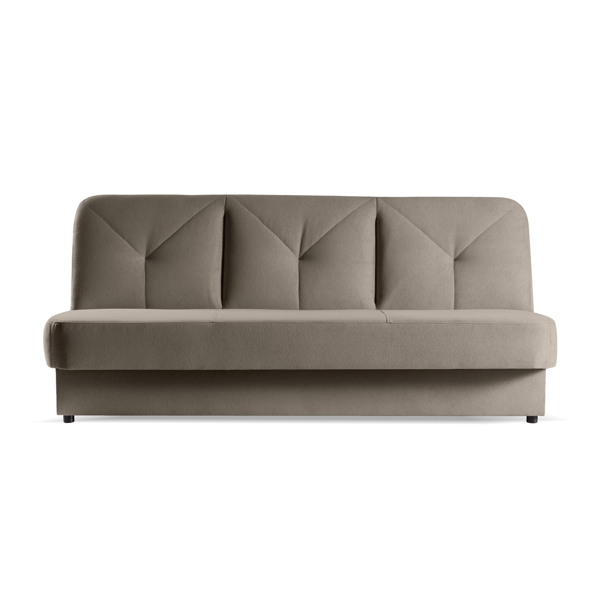 Beżowa sofa NARDO z funkcją spania pojemnikiem na pościel
