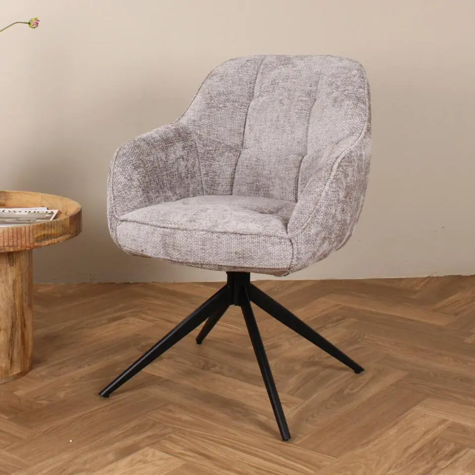 DS4U - Joy draaibare eetkamerstoel - grijs