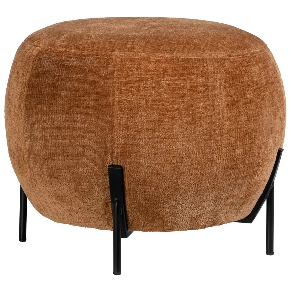 Poef Rosaly - bruin - &Oslash;45x35 cm