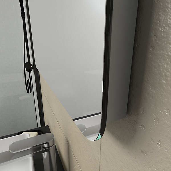 Miroir salle de bain avec bandeau Led - 50x70x5 cm - CLOUD
