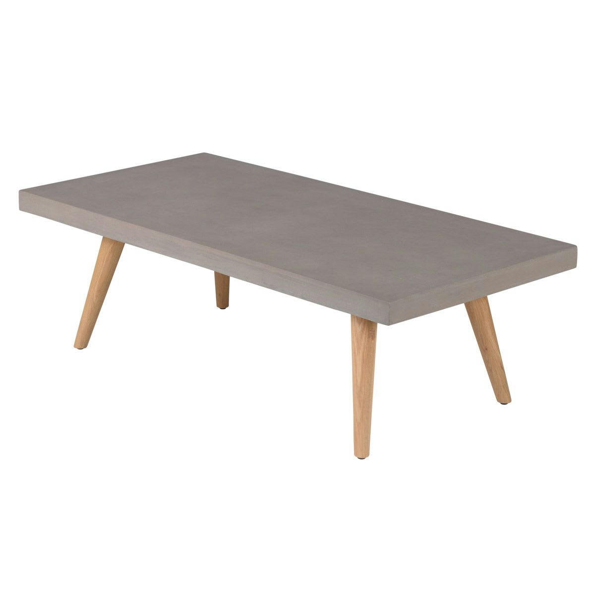 ALVA - Table basse rectangulaire 120 cm en béton