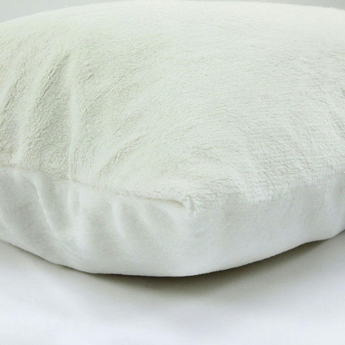 COMETE - Coussin extra-doux déhoussable blanc 60x40