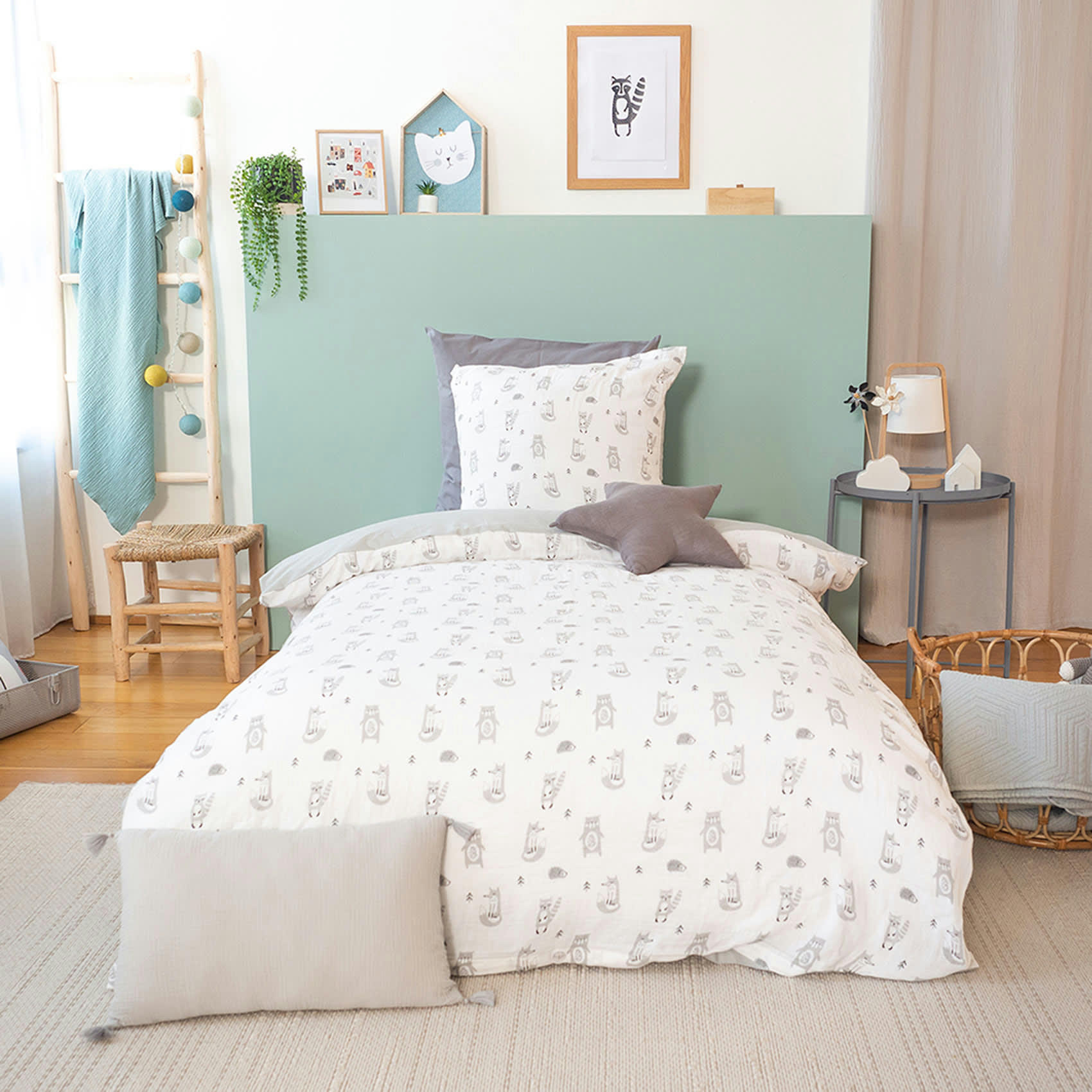 - Parure de lit enfant en gaze de coton