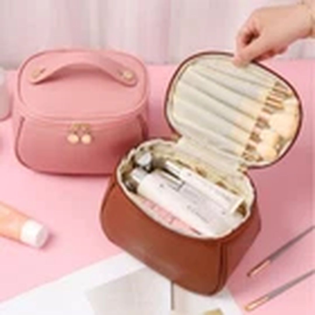 Havendro Pink Toiletry Cosmetic Storage Travel Make-Up Cases Bag