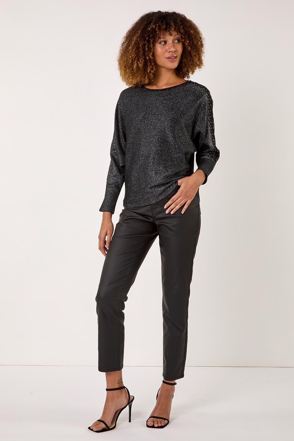 Roman Sleeve Braid Detail Knit Jumper