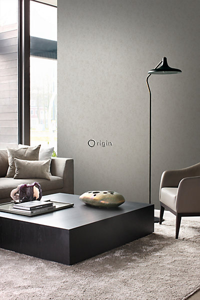 Origin Wallcoverings papier peint plaque métallique vieillie, altérée et touchée par les intempéries taupe 53 cm x 10.05 m