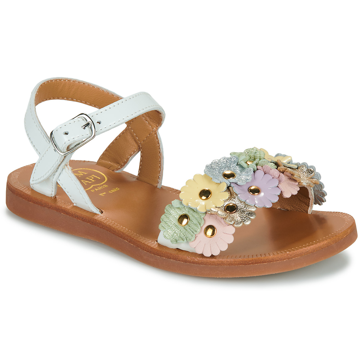 Pom d'Api - PLAGETTE MULTI FLO - White / Multicolour