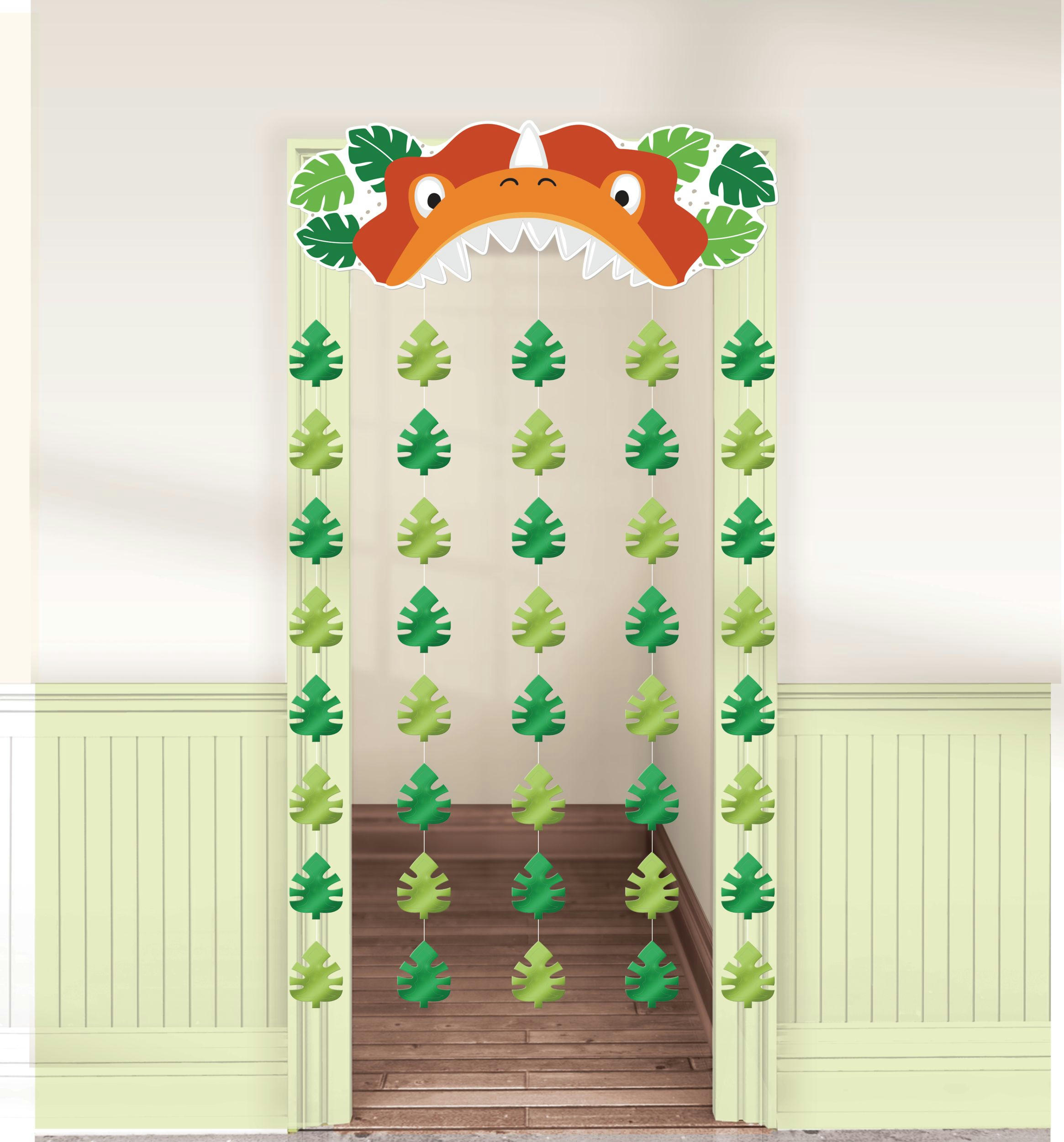 Dino-Mite Dinosaur Doorway Curtain Decoration for Birthday Party/Room
