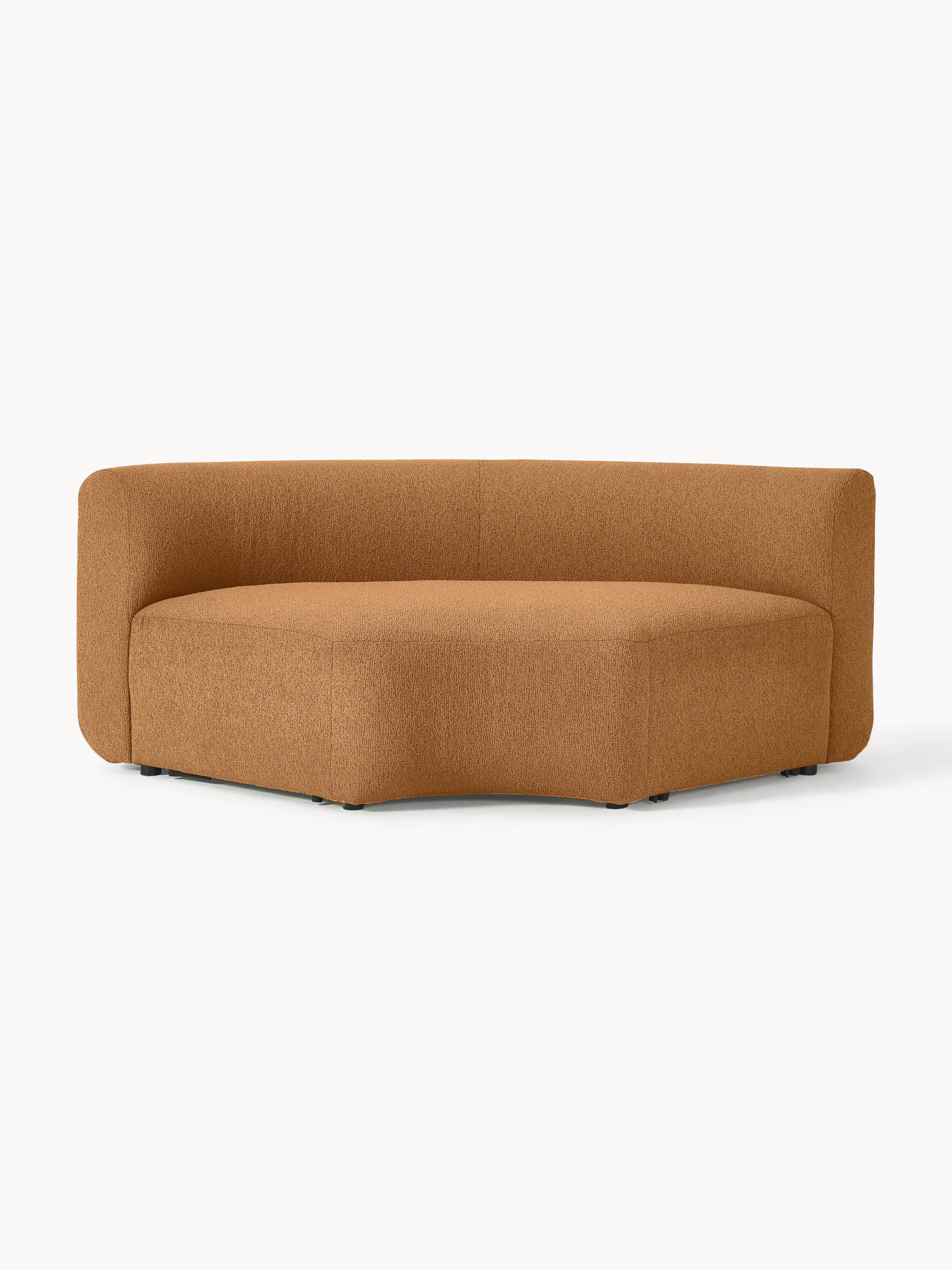 Rundes Bouclé-Eckmodul Sofia