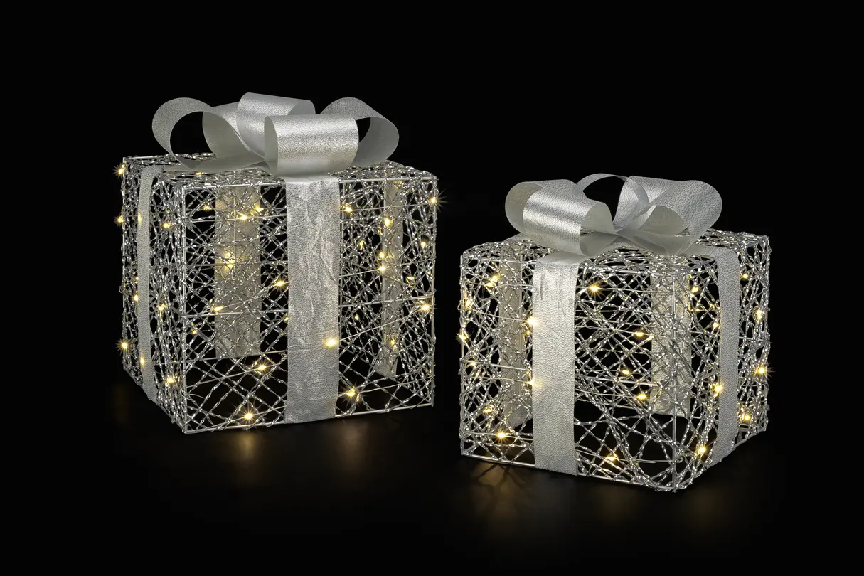 LED-Weihnachtsdeko 2er-Set Battery Light