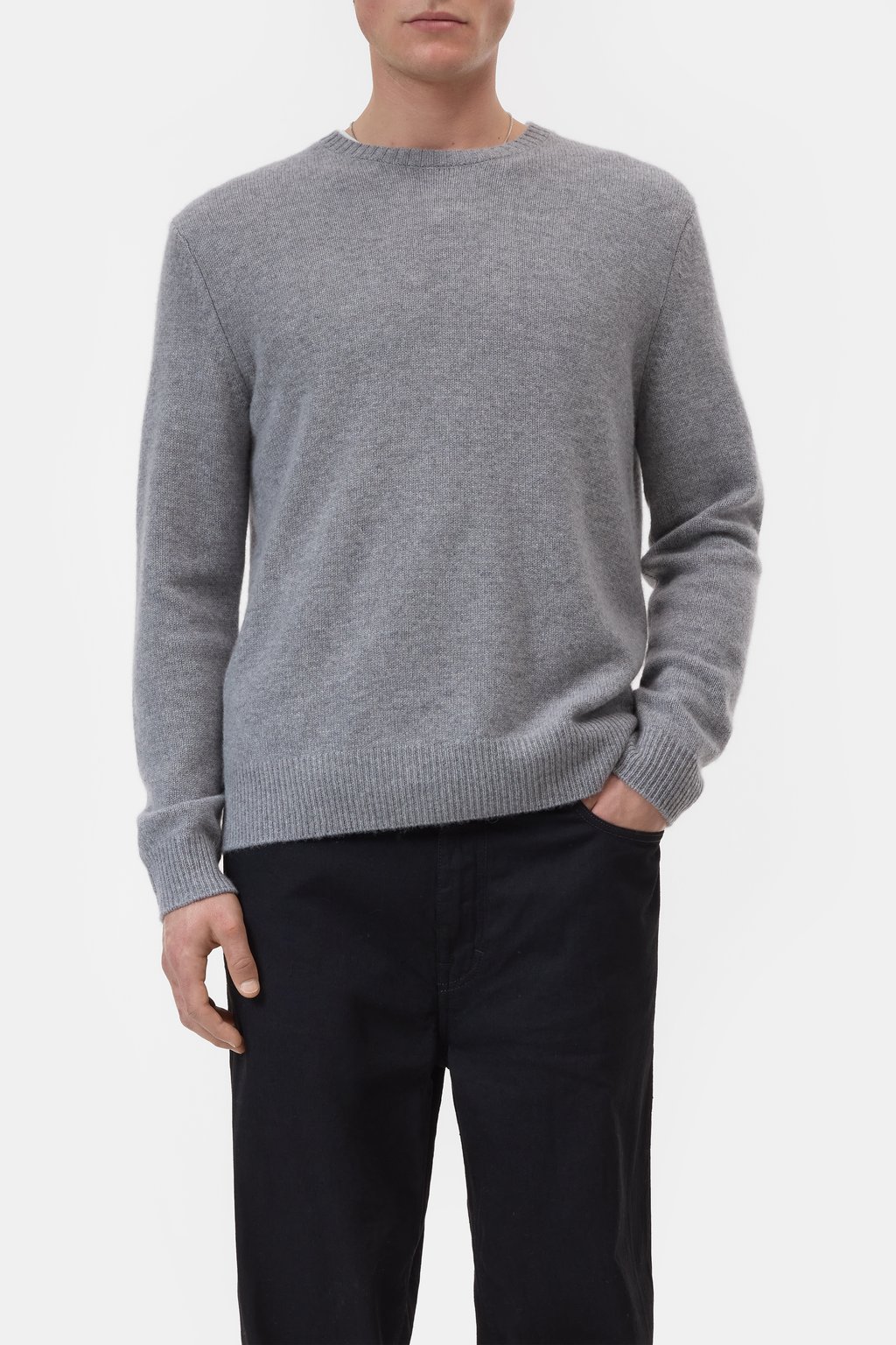 Rundhals-Pullover aus Kaschmir