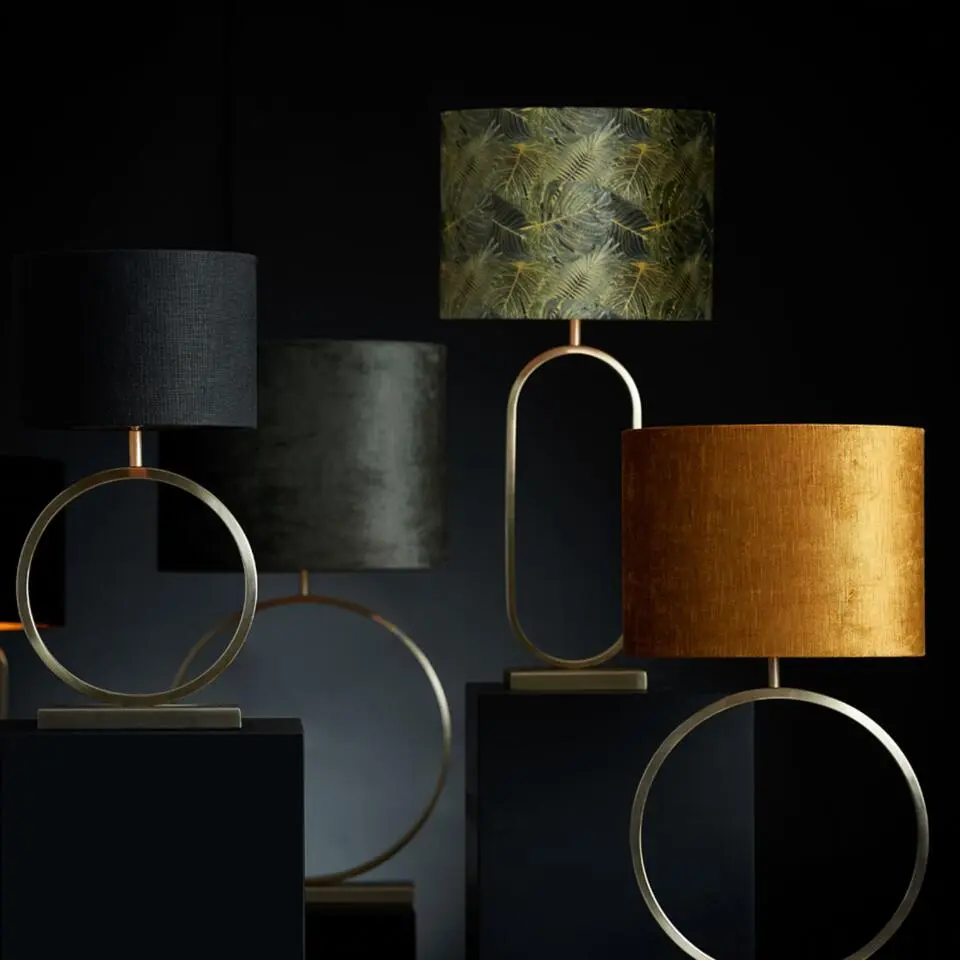 Cilinder Lampenkap Gemstone - Goud - &Oslash;30x21cm