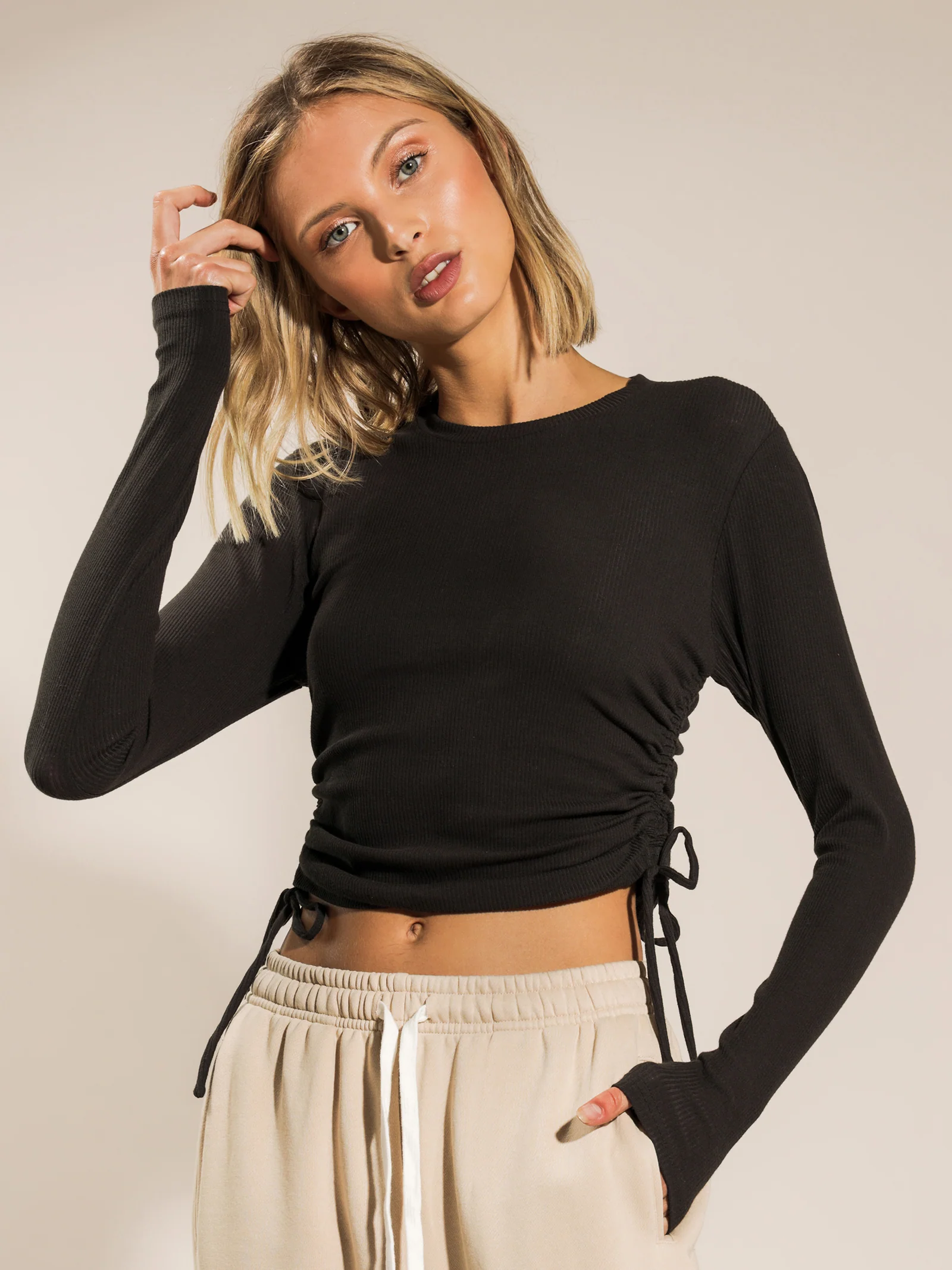 June Long Sleeve Drawstring T-Shirt
