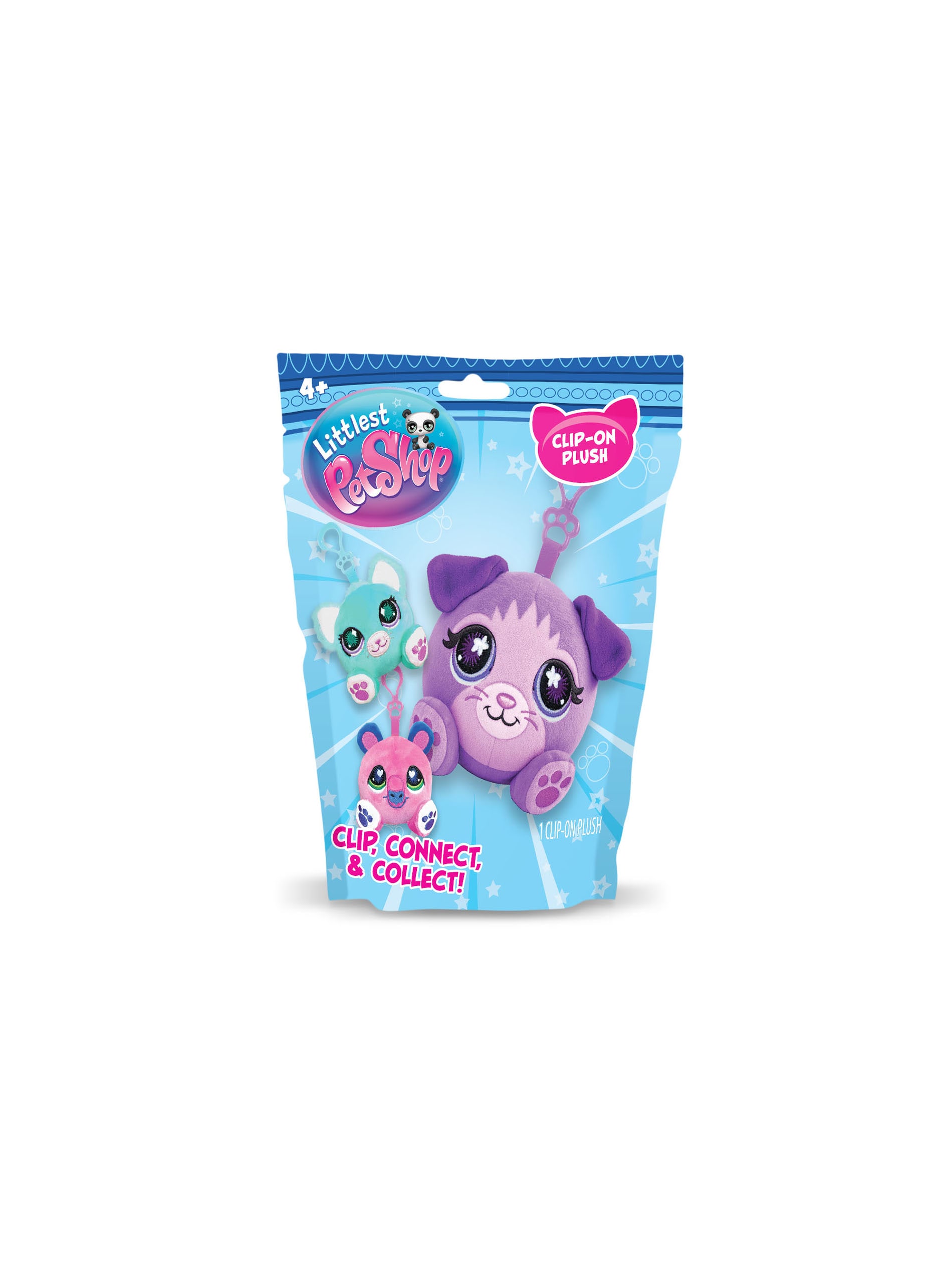 Littlest Pet Shop – pluszak zawieszka clip-on w saszetce niespodziance