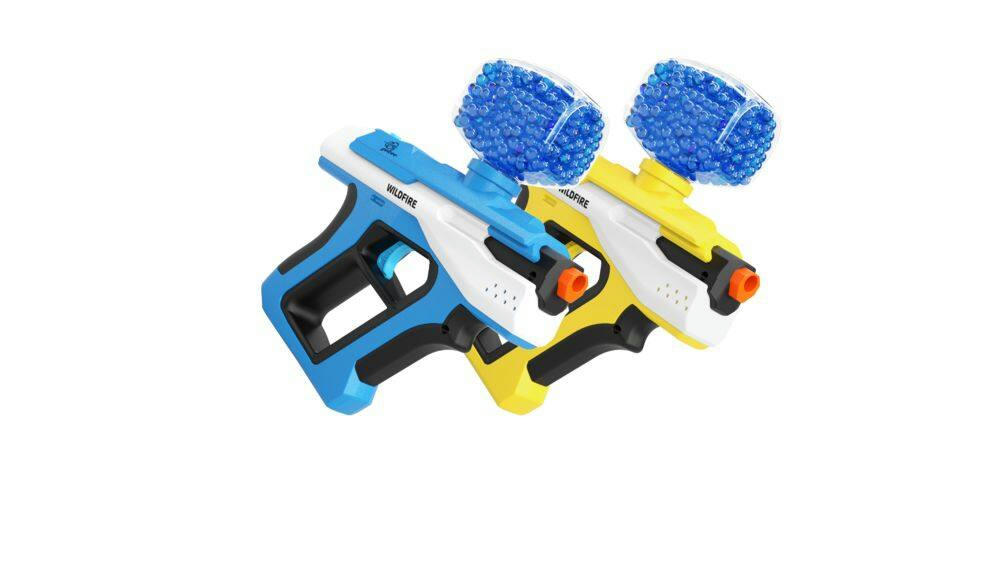 Crossman Wildfire Gelbee Ambidextrous Shooters Package, 2-pk, Plastic, Blue